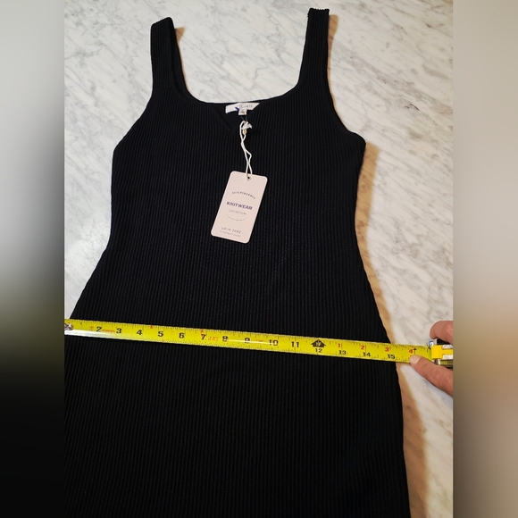 Love Tree Black Ribbed Mini Dress - Picture 4 of 9